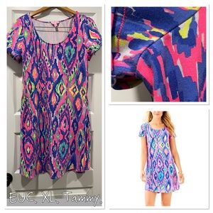 Lilly Pulitzer Tammy Luminescent Dress VGUC XL